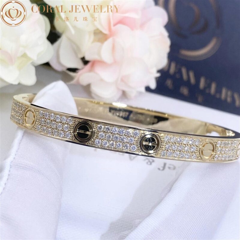 Cartier Love Bracelet N6035017 Yellow Gold Pave Diamond 4