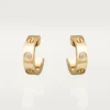 Cartier Love Earrings B8022800 2 Diamonds Yellow Gold 1