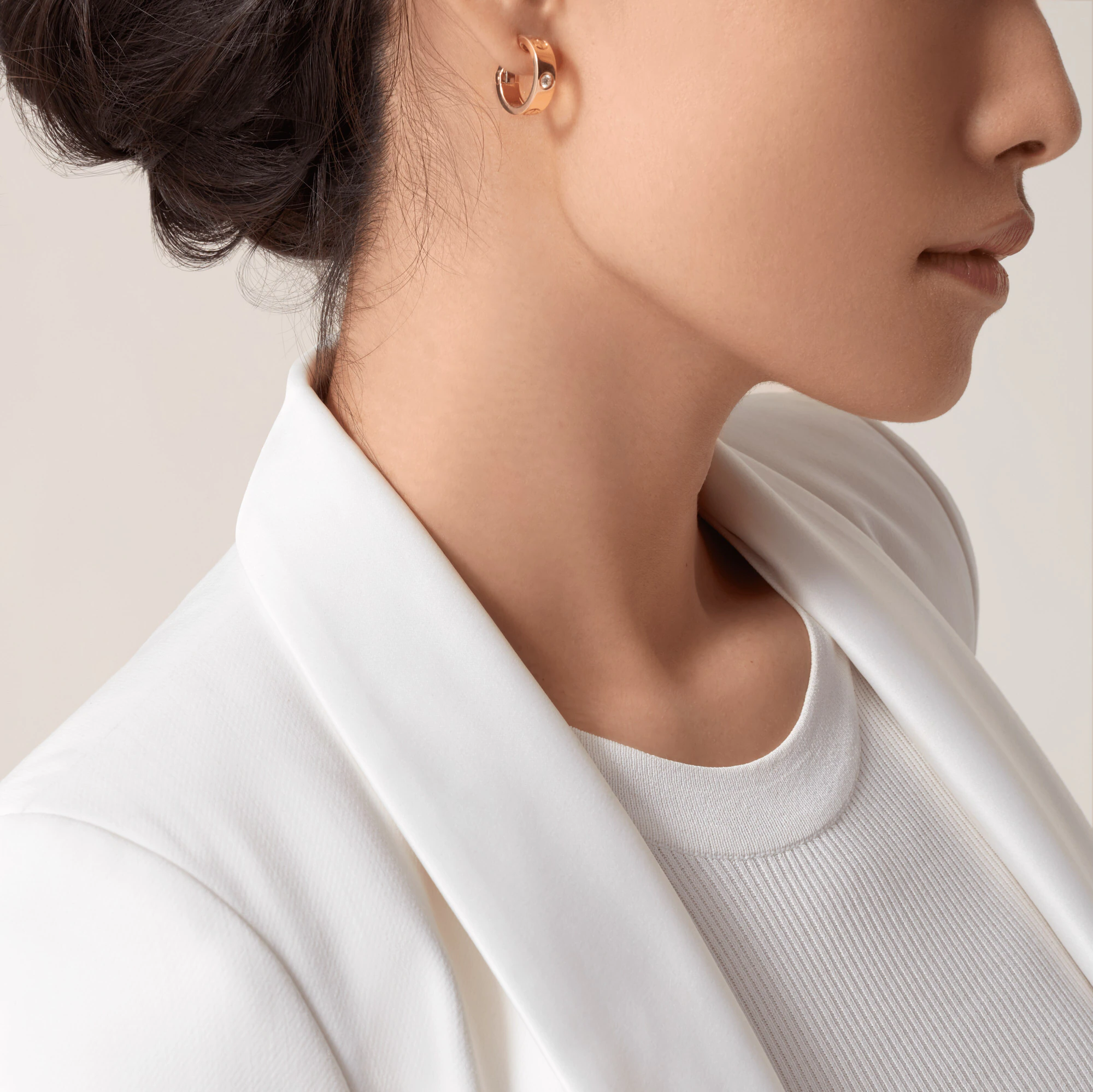 Cartier White Gold LOVE Stud Earrings | Harrods UK
