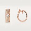 Cartier Love Earrings Diamonds-Paved Rose Gold 1