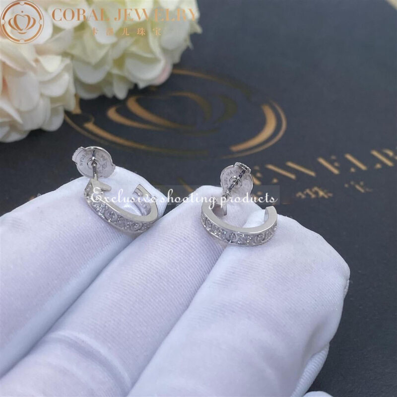 Cartier Love Earrings Diamonds-Paved 10MM White Gold Design Models 3