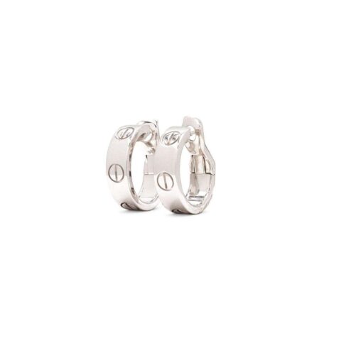 Cartier Love Earrings B8022400 White Gold 5