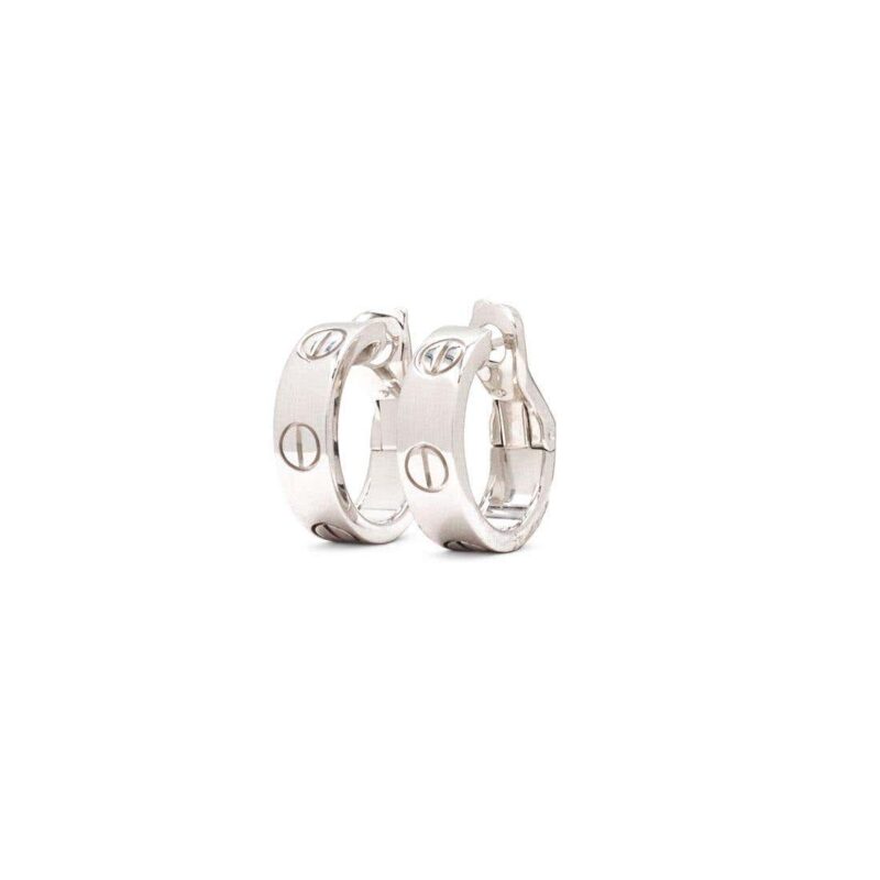 Cartier Love Earrings B8022400 White Gold 5