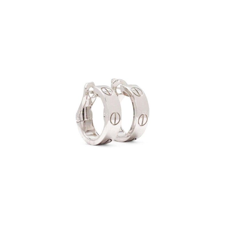 Cartier Love Earrings B8022400 White Gold 4