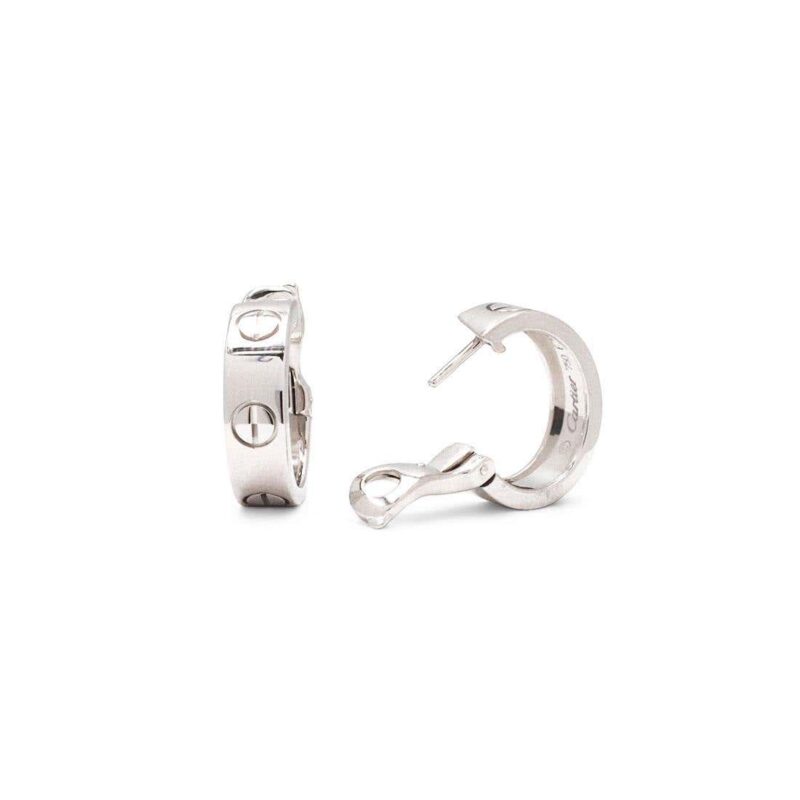 Cartier Love Earrings B8022400 White Gold 3