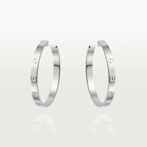 Cartier Love Earrings B8028300 White Gold 1