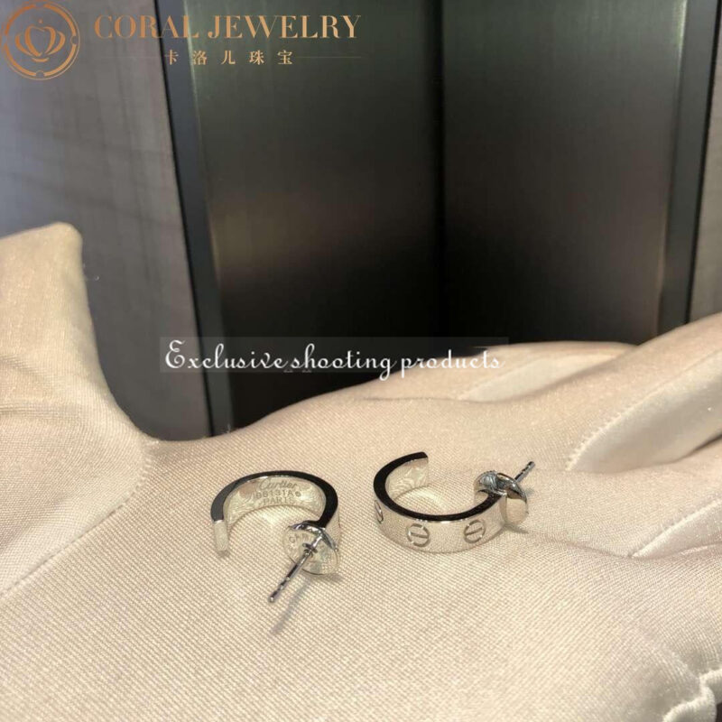 Cartier Love Earrings B8028900 White Gold 3