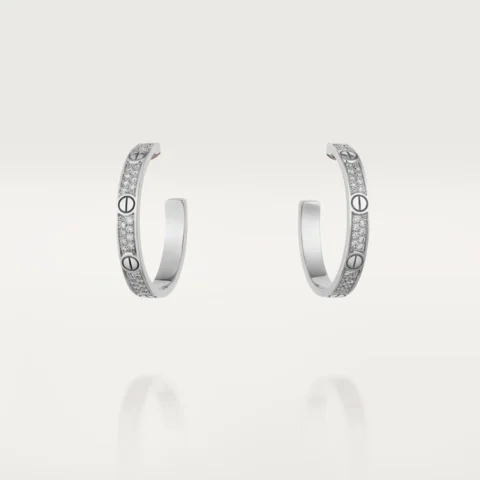 Cartier Love Earrings N8515193 White Gold 1