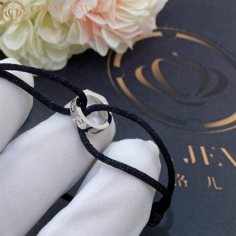 Cartier Love Bracelet Cotton Rope White Gold Black Bracelet 5