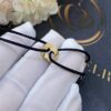 Cartier Love Cotton Rope Bracelet Yellow Gold Black Bracelet 5
