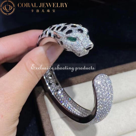 Cartier Panthère De H6007517 Cartier Bracelet 18K Gold Diamond Onyx Emerald 10