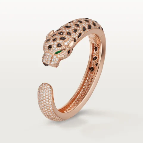 Cartier Panthère De H6013017 Cartier Bracelet 18K Gold Diamond Onyx Emerald 1
