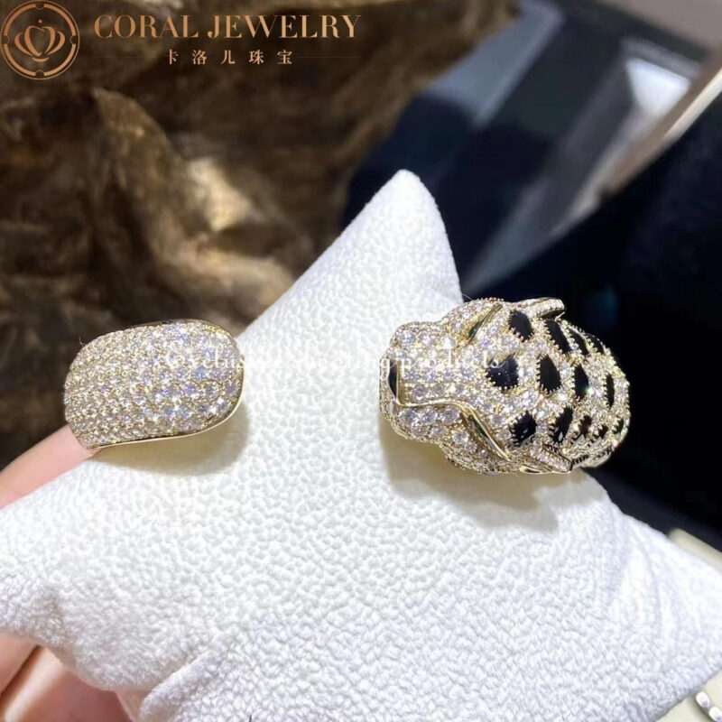 Cartier Panthère De H6013117 Cartier Bracelet 18K Gold Diamond Onyx Emerald 7