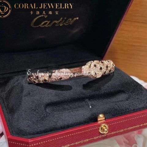 Cartier Panthère De N6715517 Cartier Bracelet 18K Gold Diamond Onyx Emerald 1