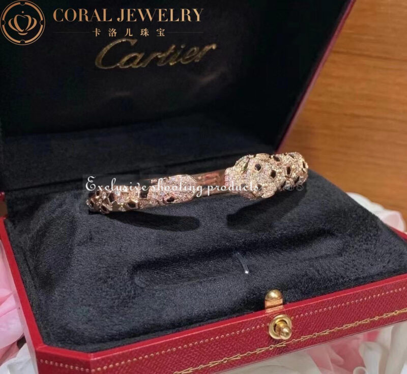 Cartier Panthère De N6715517 Cartier Bracelet 18K Gold Diamond Onyx Emerald 9
