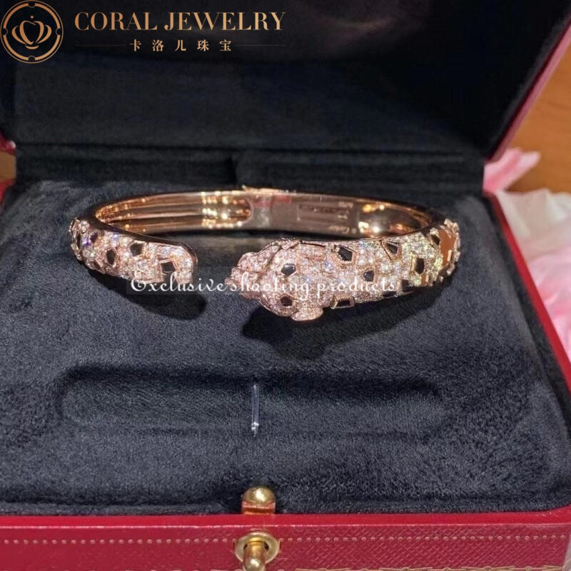 Cartier Panthère De N6715517 Cartier Bracelet 18K Gold Diamond Onyx Emerald 8