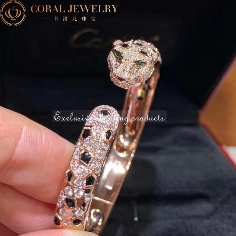 Cartier Panthère De N6715517 Cartier Bracelet 18K Gold Diamond Onyx Emerald 6