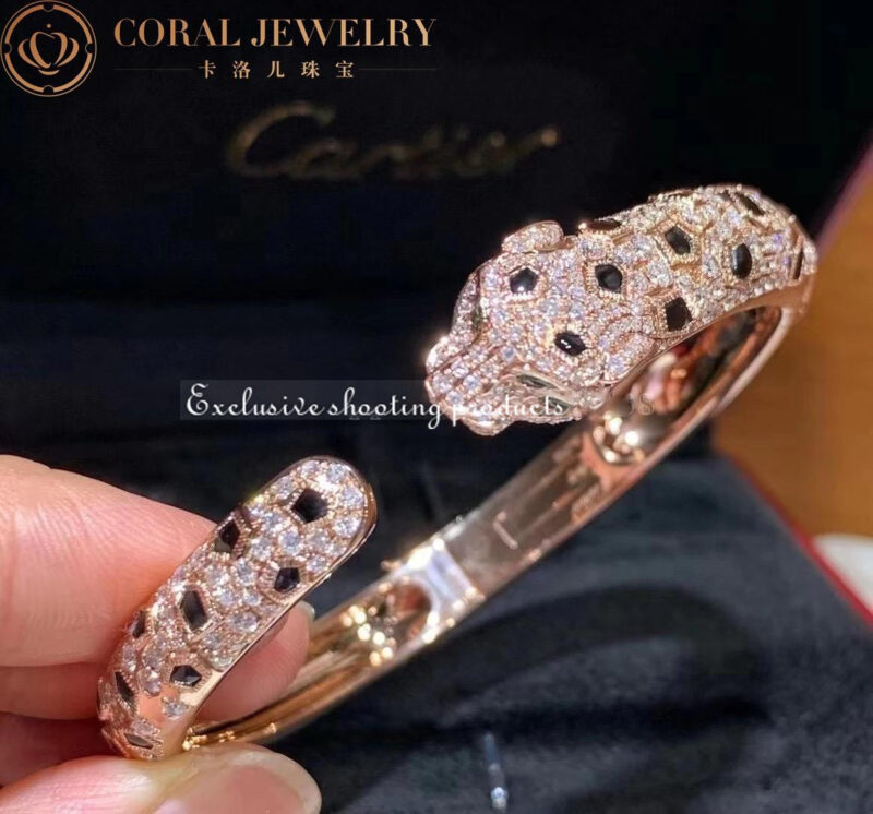 Cartier Panthère De N6715517 Cartier Bracelet 18K Gold Diamond Onyx Emerald 5