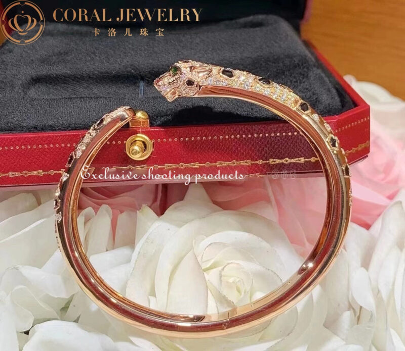 Cartier Panthère De N6715517 Cartier Bracelet 18K Gold Diamond Onyx Emerald 3