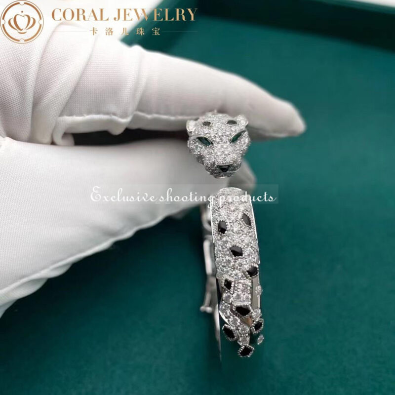 Cartier Panthère De N6715617 Cartier Bracelet 18K Gold Diamond Onyx Emerald 12