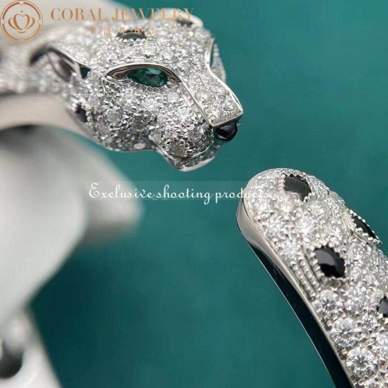 Cartier Panthère De N6715617 Cartier Bracelet 18K Gold Diamond Onyx Emerald 6