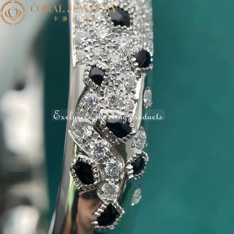 Cartier Panthère De N6715617 Cartier Bracelet 18K Gold Diamond Onyx Emerald 5