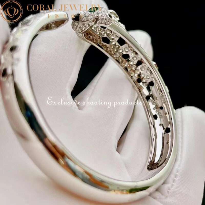 Cartier Panthère De N6715617 Cartier Bracelet 18K Gold Diamond Onyx Emerald 4