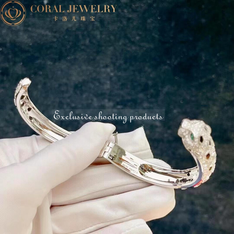 Cartier Panthère De N6715617 Cartier Bracelet 18K Gold Diamond Onyx Emerald 3