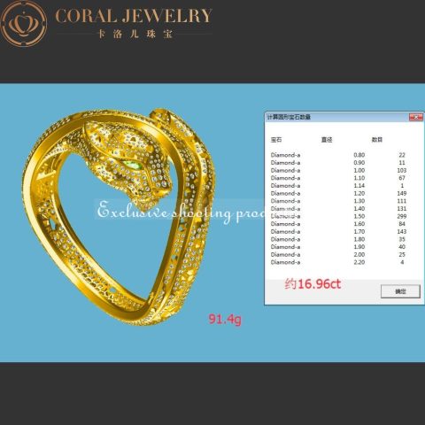 Cartier Panthère De HP601210 Cartier Bracelet 18k White Gold 2