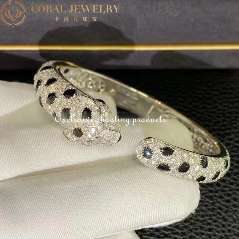 Cartier Panthère De N6717517 Cartier Bracelet 18K Gold Diamond Onyx Emerald 4