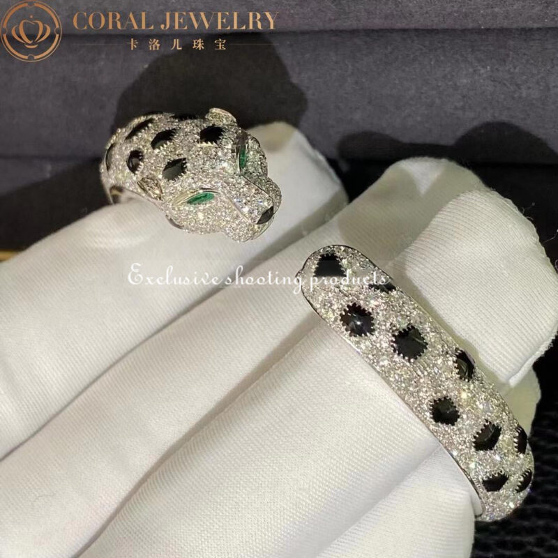 Cartier Panthère De N6717517 Cartier Bracelet 18K Gold Diamond Onyx Emerald 3