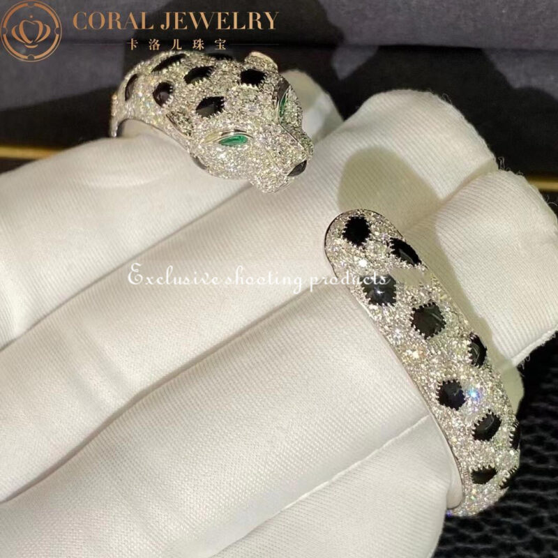 Cartier Panthère De N6717517 Cartier Bracelet 18K Gold Diamond Onyx Emerald 2