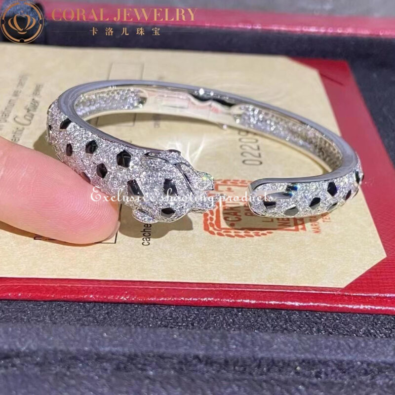 Cartier Panthère De N6717517 Cartier Bracelet 18K Gold Diamond Onyx Emerald 8
