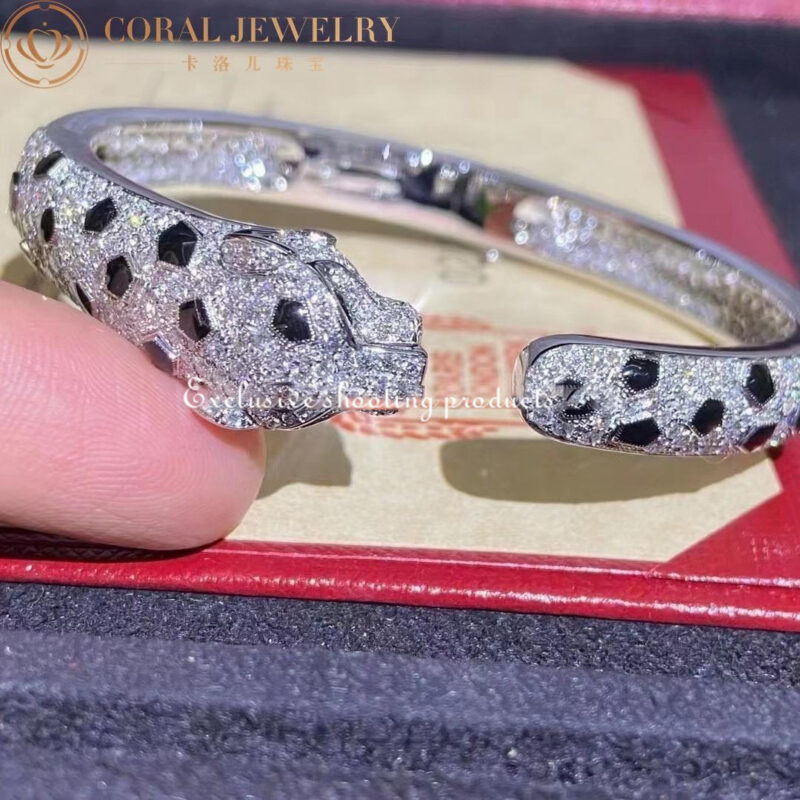 Cartier Panthère De N6717517 Cartier Bracelet 18K Gold Diamond Onyx Emerald 6
