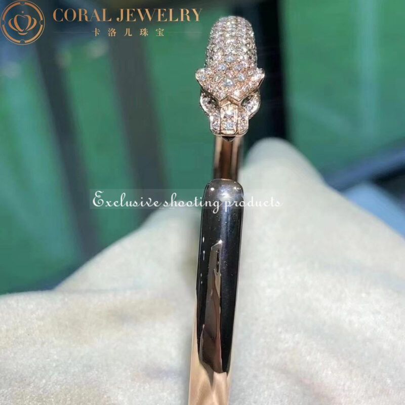 Cartier Panthère DeN6717917 Cartier Bracelet Rose Gold Onyx Emeralds Diamonds 12
