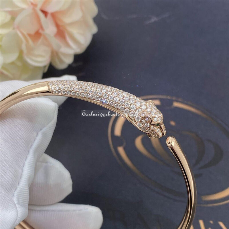 Cartier Panthère DeN6717917 Cartier Bracelet Rose Gold Onyx Emeralds Diamonds 3
