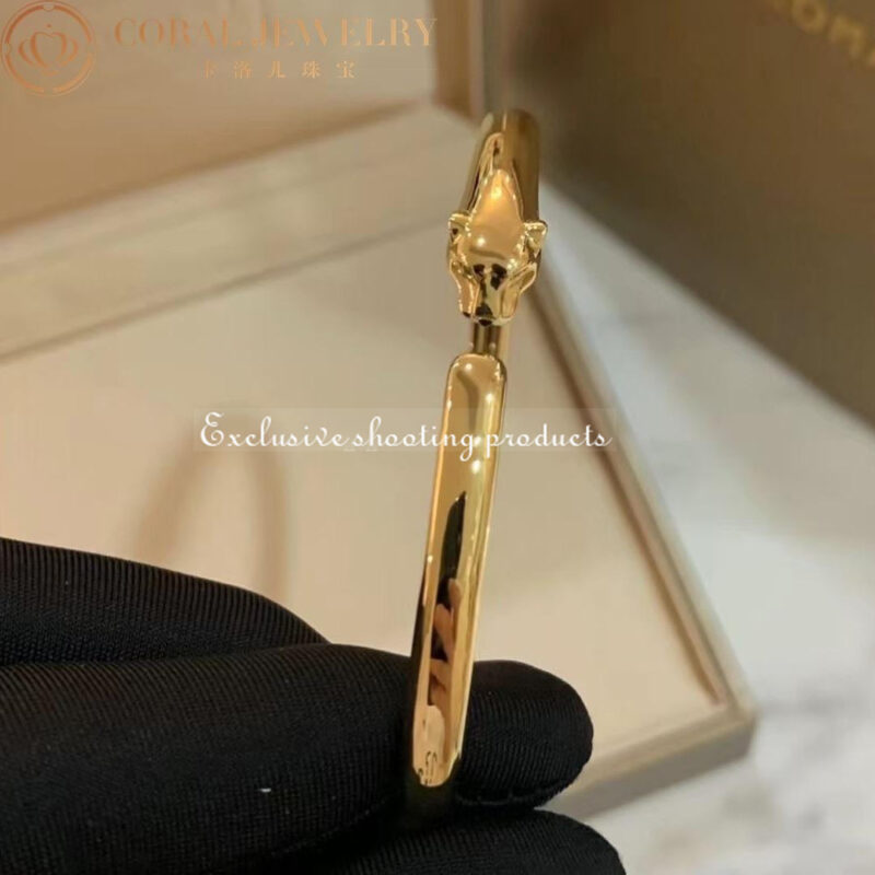 Cartier Panthère De B6067317 Cartier Bracelet Rose Gold Onyx Tsavorite Garnets 4