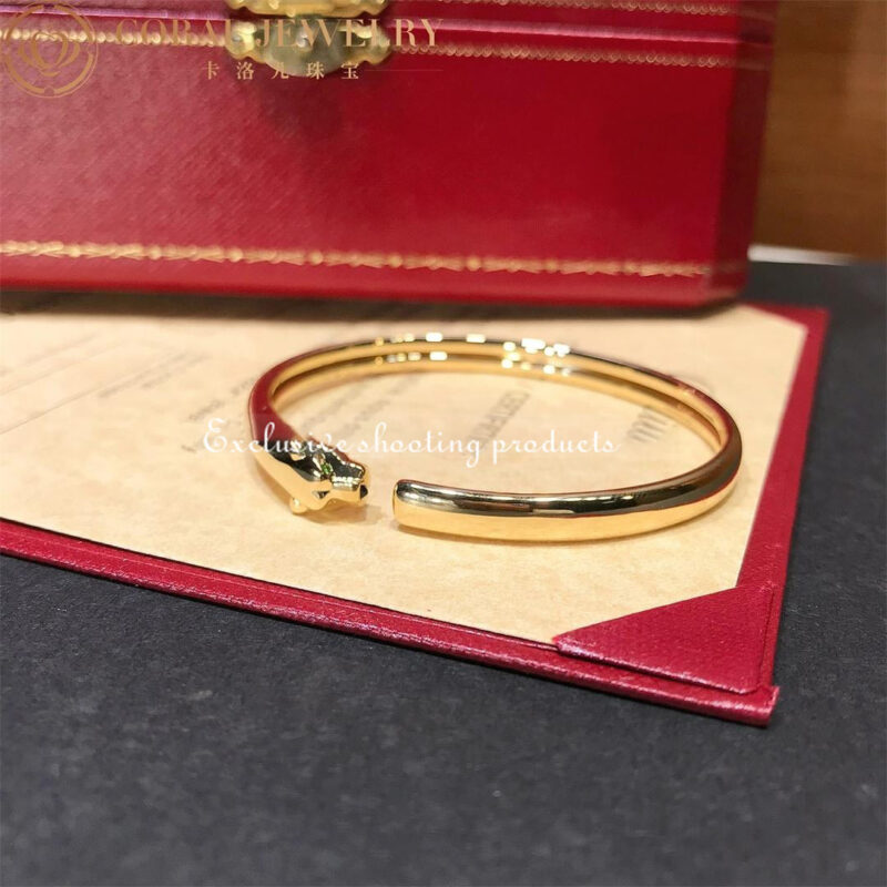 Cartier Panthère De B6067317 Cartier Bracelet Rose Gold Onyx Tsavorite Garnets 11