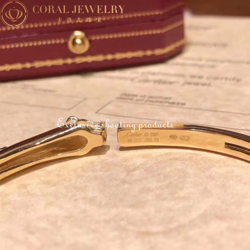 Cartier Panthère De B6067317 Cartier Bracelet Rose Gold Onyx Tsavorite Garnets 8