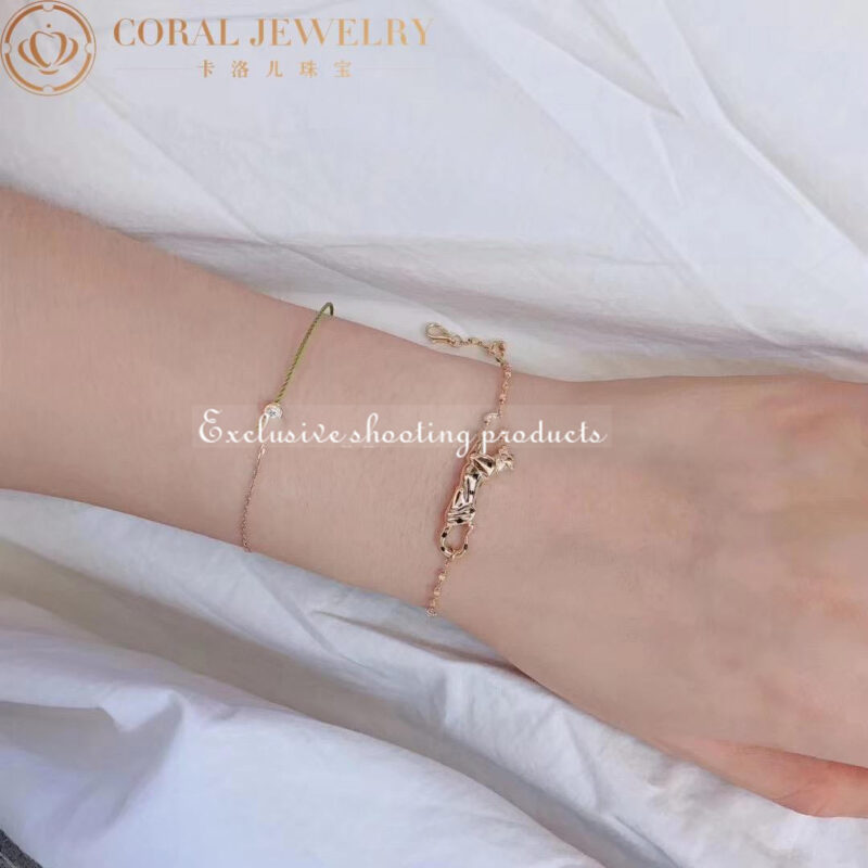 Cartier Panthère De B6046516 Cartier Bracelet Rose Gold Tsavorite Garnets Diamonds 4