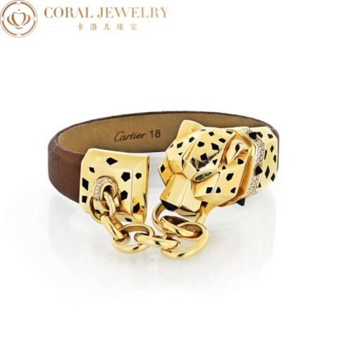 Cartier Panthère De HP600519 Cartier Bracelet Yellow Gold Diamond Onyx and Enamel 1
