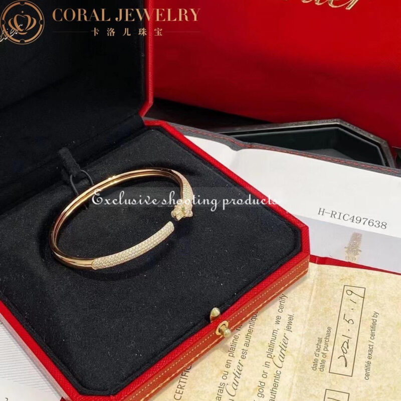 Cartier Panthère De N6718117 Cartier Bracelet Yellow Gold Onyx Emeralds Diamonds 4