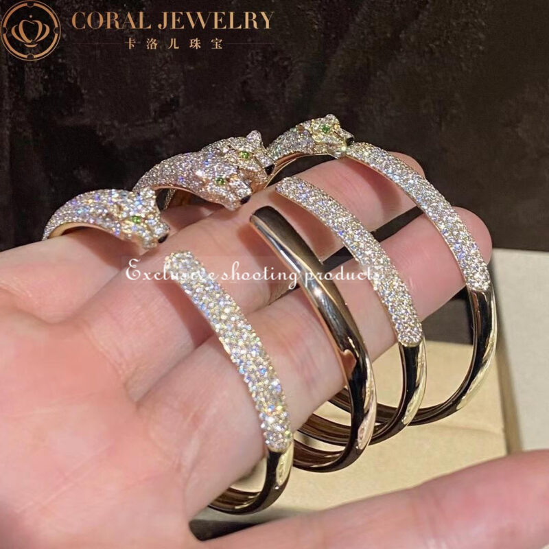 Cartier Panthère De N6718117 Cartier Bracelet Yellow Gold Onyx Emeralds Diamonds 11