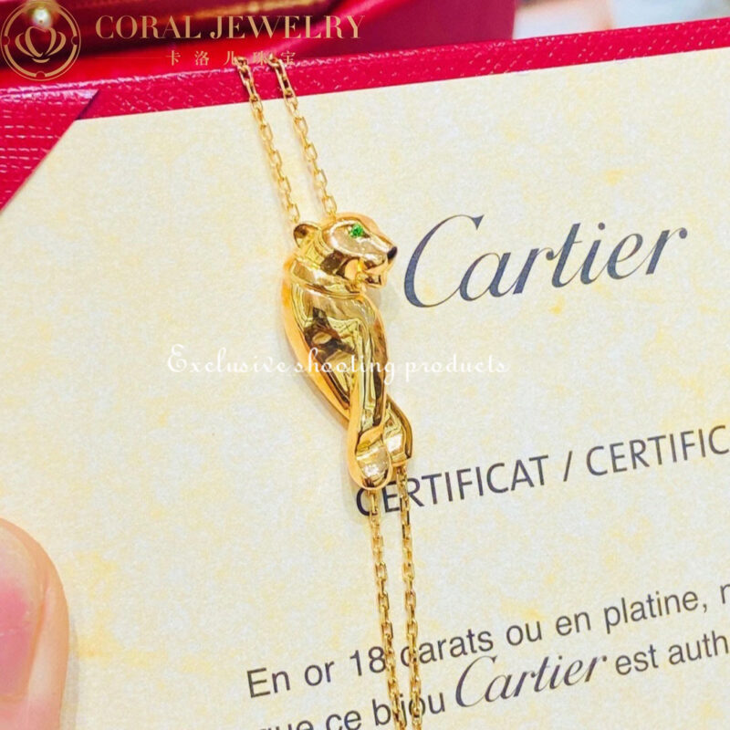 Cartier Panthère De B6038717 Cartier Bracelet Yellow Gold Tsavorite Garnet 3