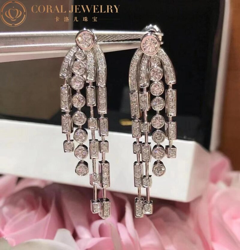 Chanel 1932 Fontaine J4121 Earrings in 18k White Gold and Diamonds 6