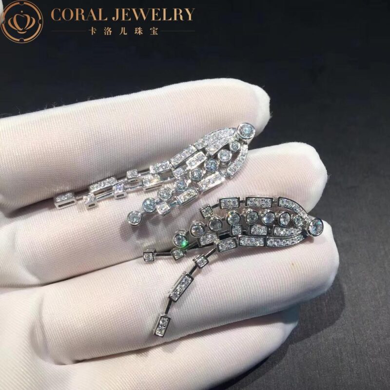 Chanel 1932 Fontaine J4121 Earrings in 18k White Gold and Diamonds 3