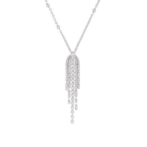 Chanel 1932 Frange swing J4121 Necklace 18k White Diamonds 1