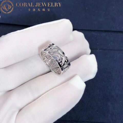 Chanel Camélia Ajouré J3398 Ring in White Gold 5