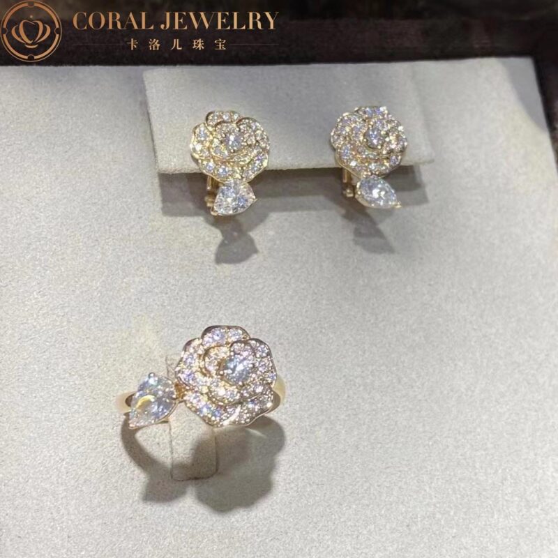 Chanel Camélia Précieux J11337 Earrings 18k White Gold Diamonds 3