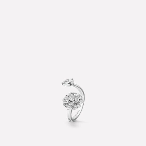 Chanel Camélia Précieux Ring J11334 18k White Gold Diamonds 1